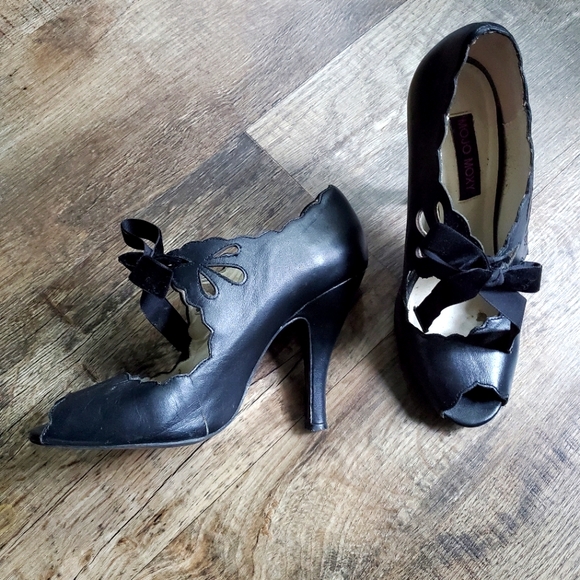 Mojo Moxy Tie-up Open-Toe Heel - Picture 2 of 7